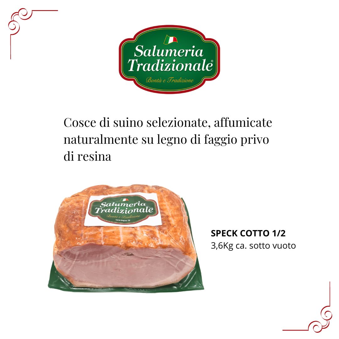 Speck cotto dell'Alto Adige distribuito da Dia Srl